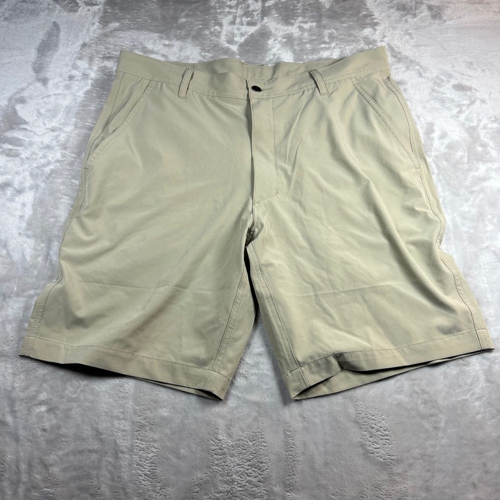 FootJoy Men's 34 Adult Golf Shorts Tan Khaki Performance Stretch SKU 23937